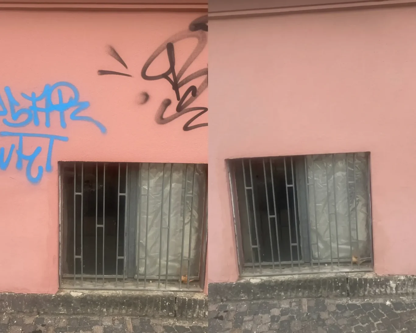 Graffiti Entfernung Leipzig – Vorher Nachher – GLANZMARVIN Graffiti Entfernung Leipzig – professionelle Fassadenreinigung Vorher Nachher durch GLANZMARVIN. Schmierereien rückstandslos entfernt in Lei
